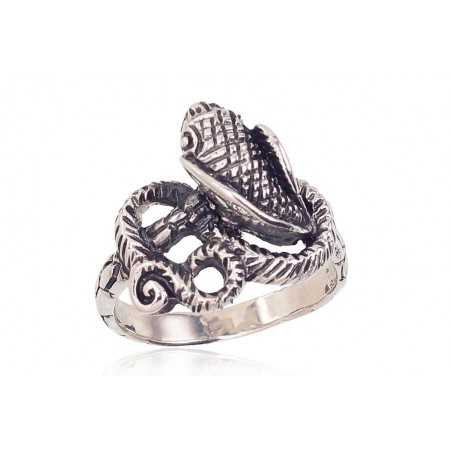 925° Genuine Sterling Silver ring, Stone: No stone, Type: Women, 2101602(POx-Bk)