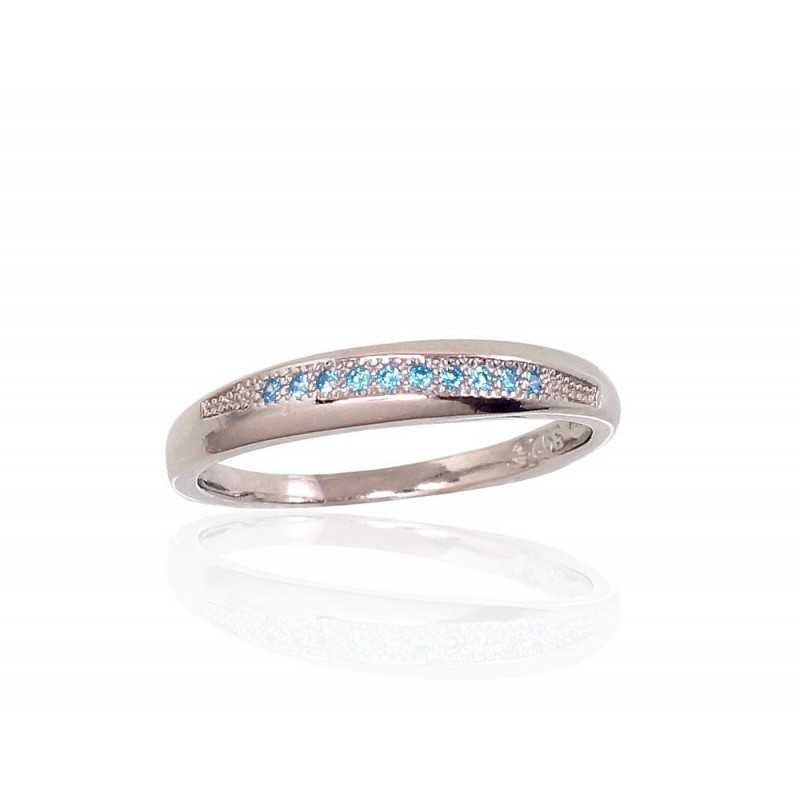 925° Genuine Sterling Silver ring, Stone: Zirkons , Type: Women, 2101647(PRh-Gr)_CZ-AQ