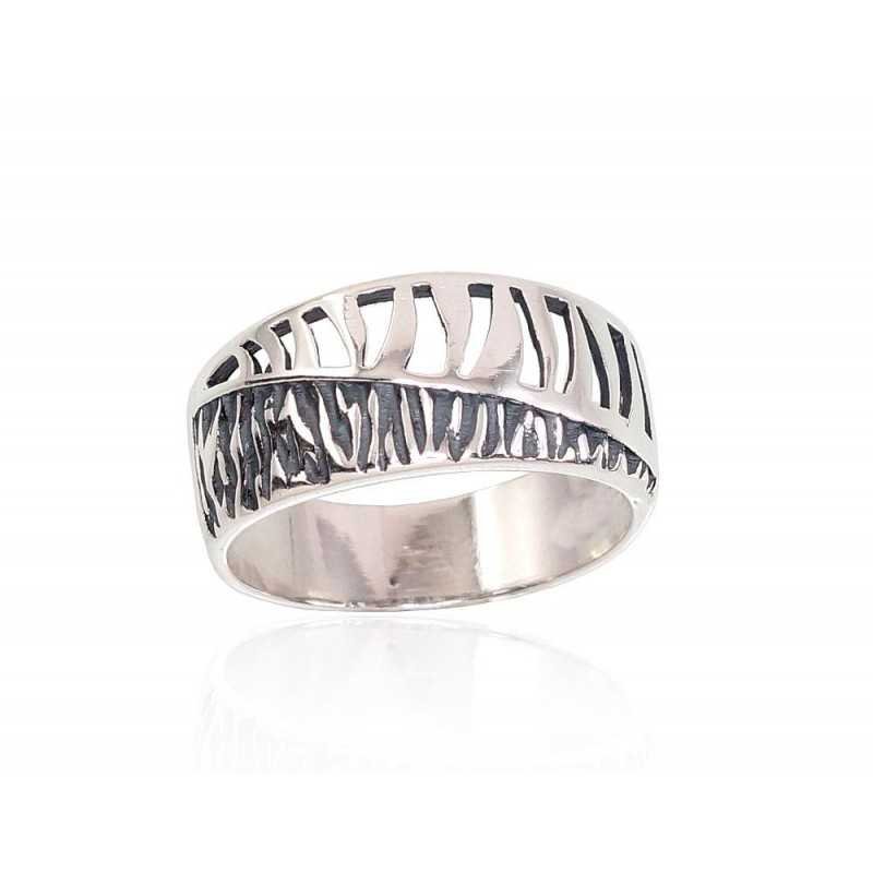 925° Genuine Sterling Silver ring, Stone: No stone, Type: Women, 2101663(POx-Bk)
