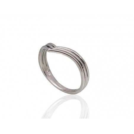 925° Genuine Sterling Silver ring, Stone: No stone, Type: Women, 2101786(PRh-Gr)