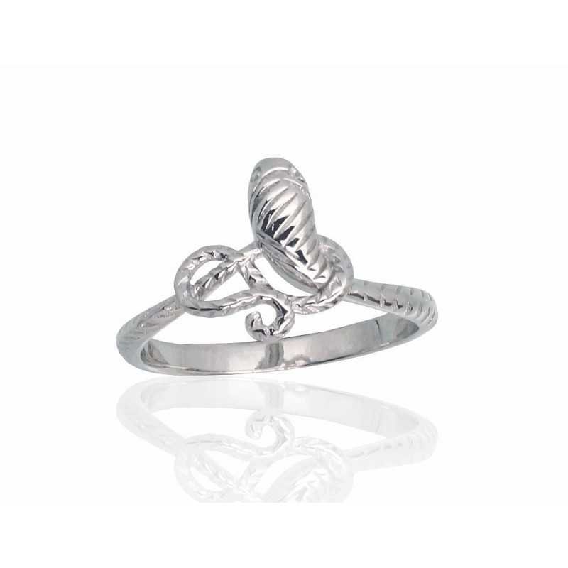 925° Genuine Sterling Silver ring, Stone: No stone, Type: Women, 2101787(PRh-Gr)