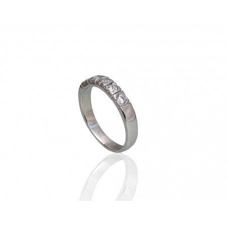 925° Genuine Sterling Silver ring, Stone: Zirkons , Type: Women, 2101804(PRh-Gr)_CZ