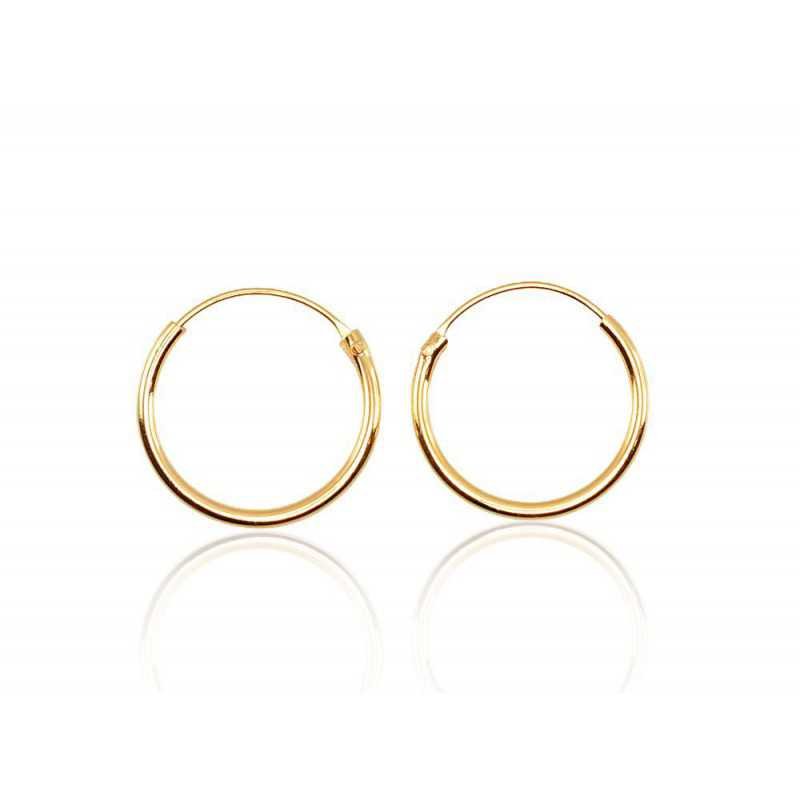 925° Silver earrings-rings, Gold plated, 2200028(PAu-Y)