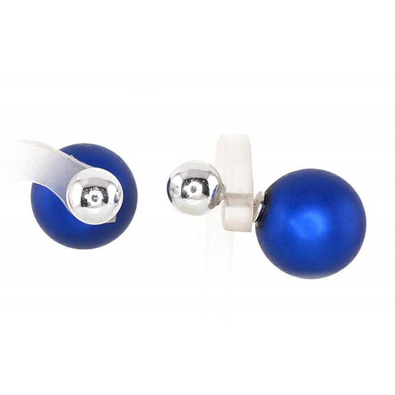 925° Silver Stud Earrings, Silver, Plastic , 2201136_PC-DB