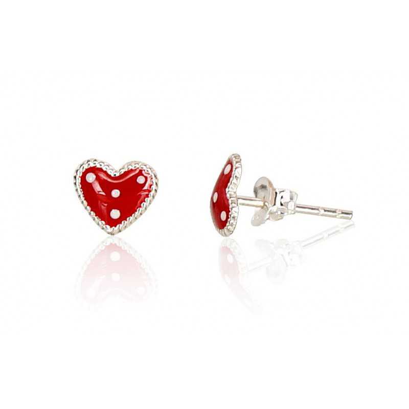 925° Silver Stud Earrings, Silver, Jewelery enamel , 2201325_ML-R