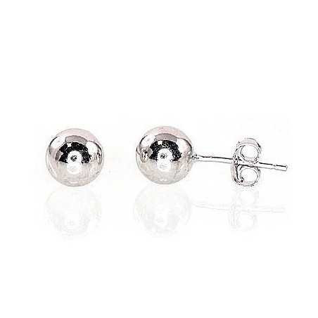 925° Silver Stud Earrings, Silver, No stone, 2202466(PRh-Gr)
