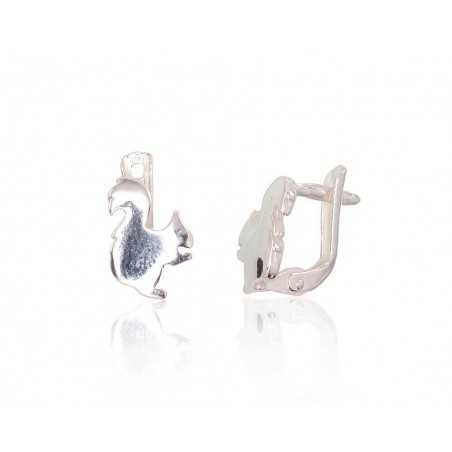 925°, Silver earrings with english lock, No stone, 2202732