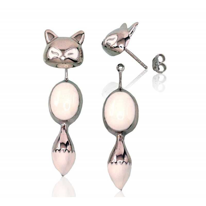 925° Silver Stud Earrings, , Jewelery enamel , 2202899(PRh-Gr)_ML-W