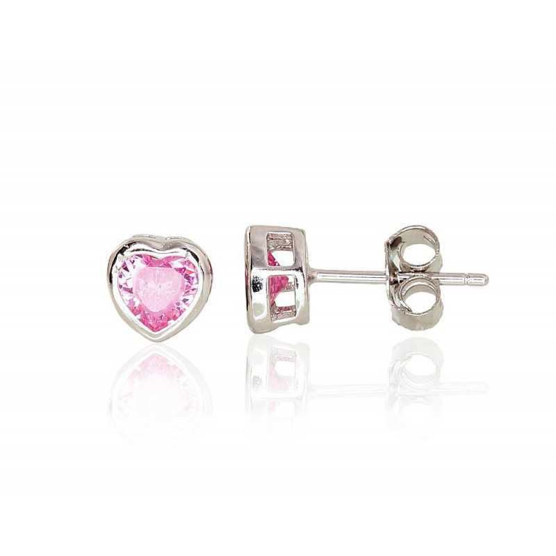 925° Silver Stud Earrings, , Zirkons , 2202964(PRh-Gr)_CZ-PI