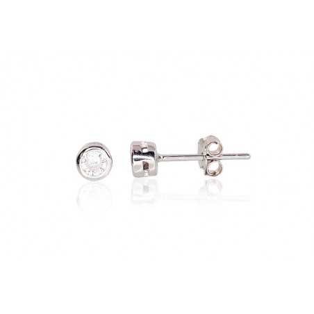925° Silver Stud Earrings, , Zirkons , 2202990(PRh-Gr)_CZ