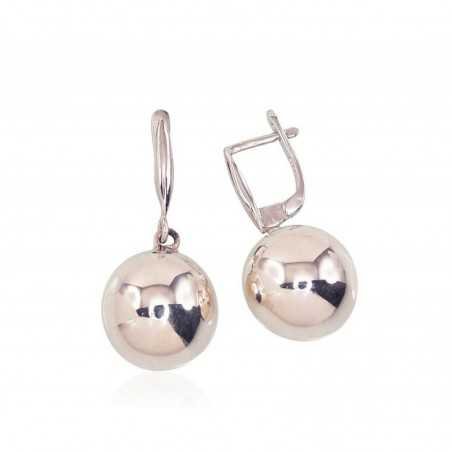 925°, Silver earrings with english lock, No stone, 2203098