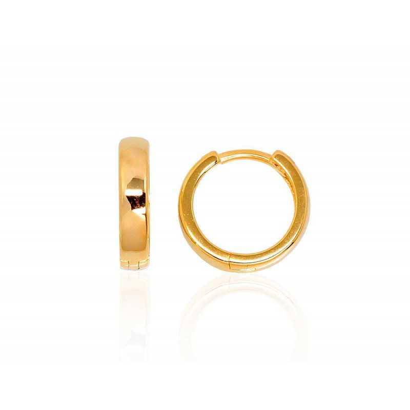 925° Silver hoop earrings, Gold plated, 2203121(PAu-Y)