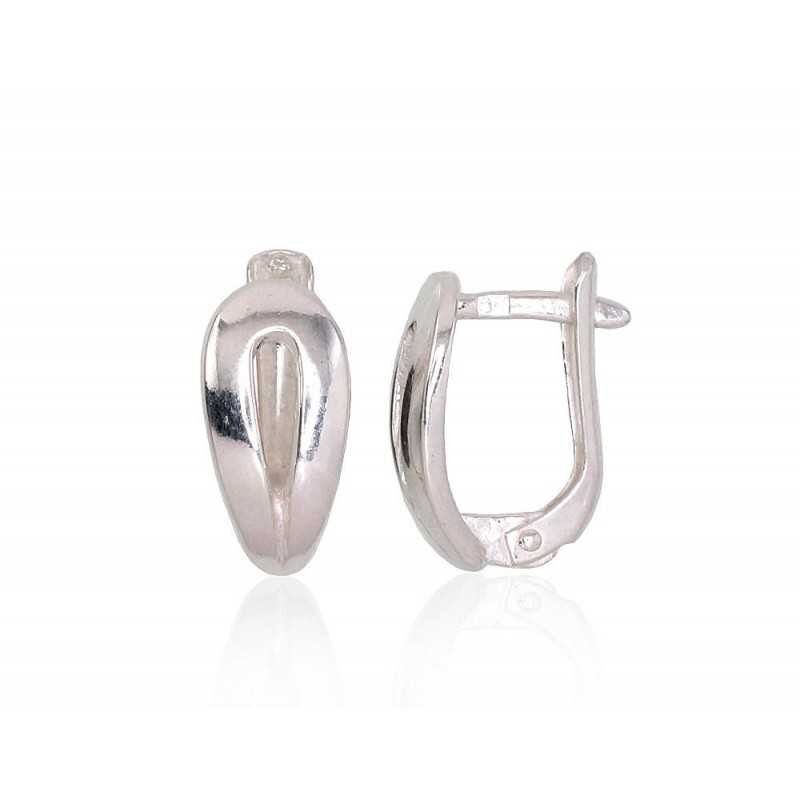 925°, Silver earrings with english lock, No stone, 2203153