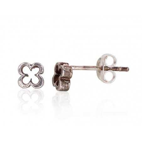 925° Silver Stud Earrings, Silver, No stone, 2203330(POx-Bk)