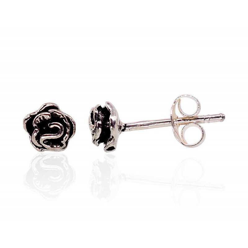 925° Silver Stud Earrings, , No stone, 2203337(POx-Bk)