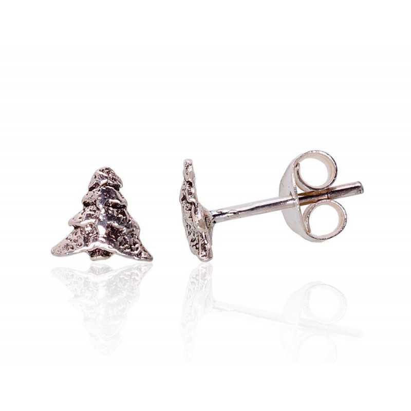 925° Silver Stud Earrings, Silver, No stone, 2203353(POx-Bk)