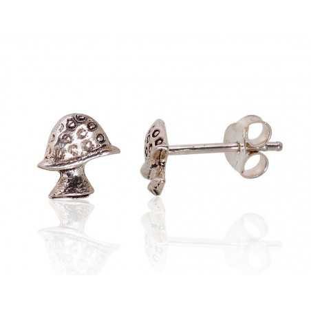 925° Silver Stud Earrings, Silver, No stone, 2203354(POx-Bk)