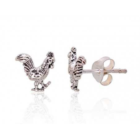 925° Silver Stud Earrings, Silver, No stone, 2203363(POx-Bk)