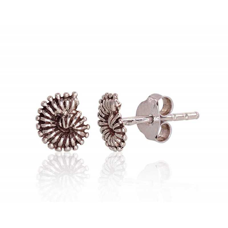 925° Silver Stud Earrings, Silver, No stone, 2203396(POx-Bk)