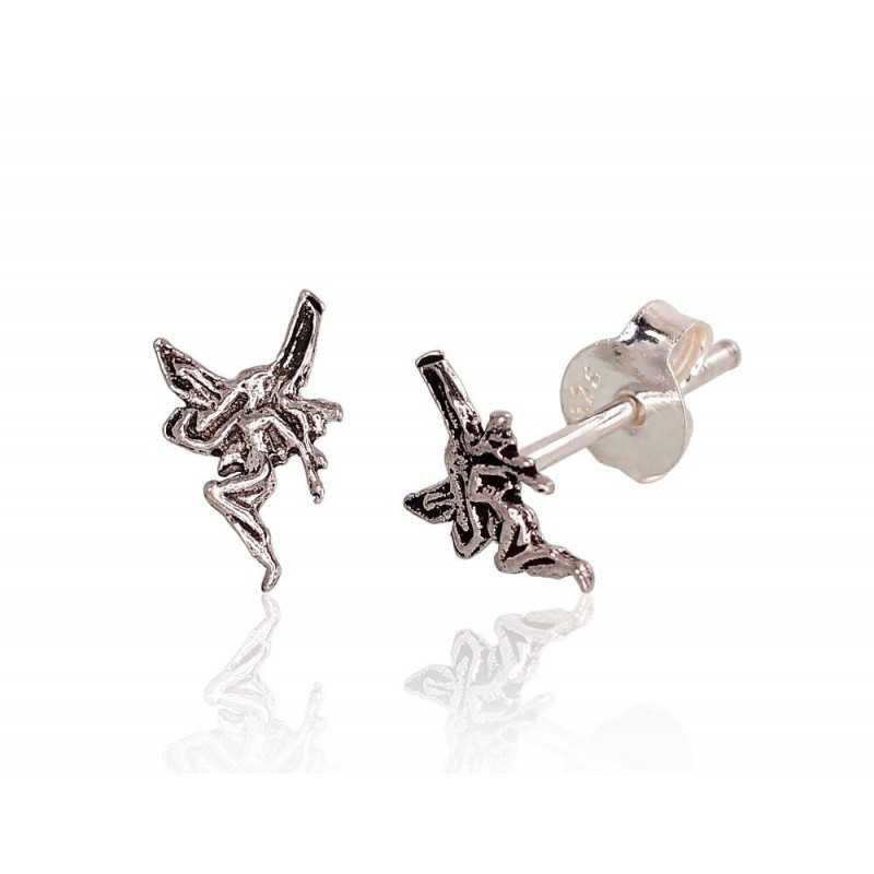 925° Silver Stud Earrings, Silver, No stone, 2203416(POx-Bk)