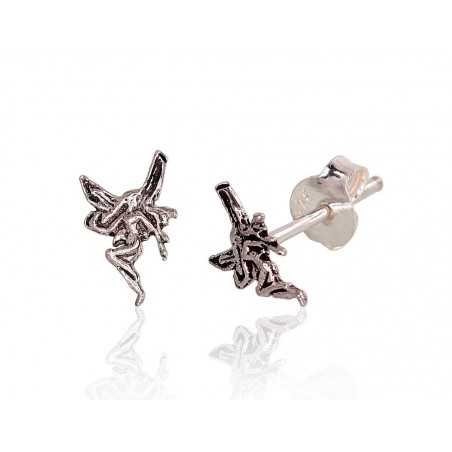 925° Silver Stud Earrings, Silver, No stone, 2203416(POx-Bk)