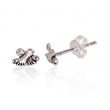 925° Silver Stud Earrings, Silver, No stone, 2203432(POx-Bk)