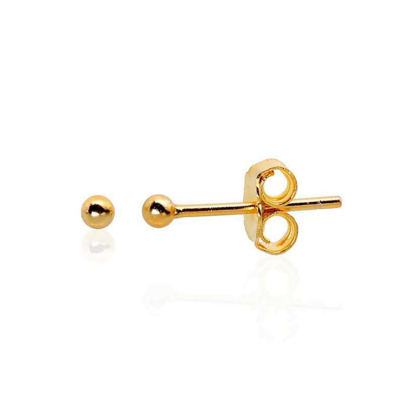 925° Silver stud earrings, Gold plated, 2203469(PAu-Y)