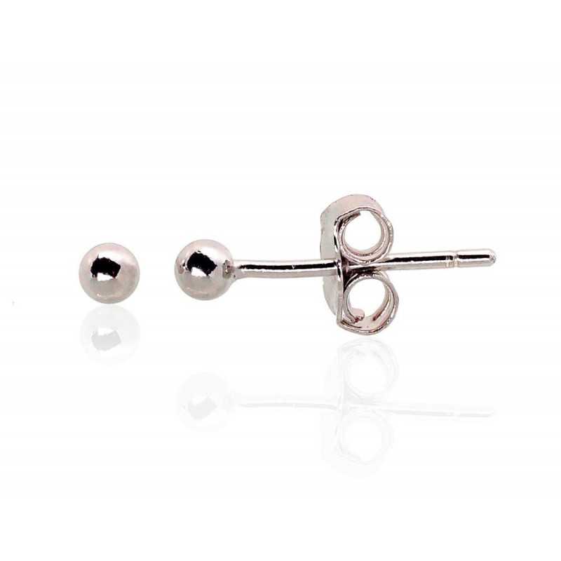 925° Silver Stud Earrings, , No stone, 2203470(PRh-Gr)