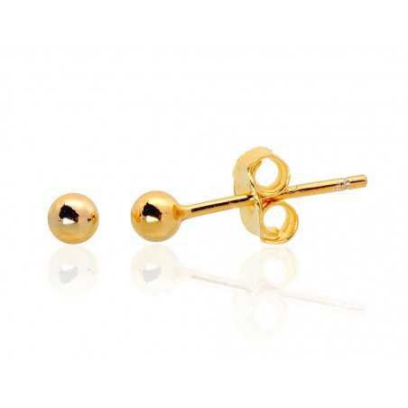 925° Silver stud earrings, Gold plated, 2203471(PAu-Y)