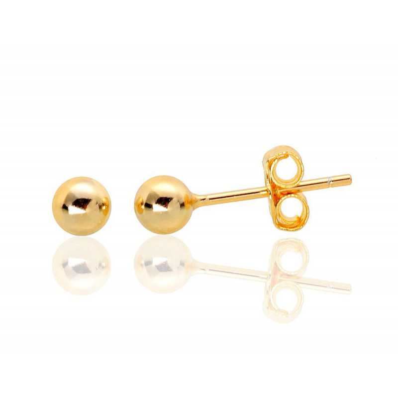 925° Silver stud earrings, Gold plated, 2203472(PAu-Y)