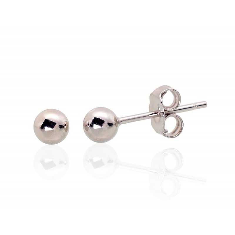 925° Silver Stud Earrings, , No stone, 2203472(PRh-Gr)