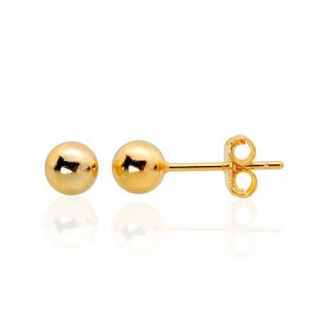 925° Silver stud earrings, Gold plated, 2203473(PAu-Y)