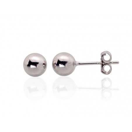 925° Silver Stud Earrings, Silver, No stone, 2203474(PRh-Gr)