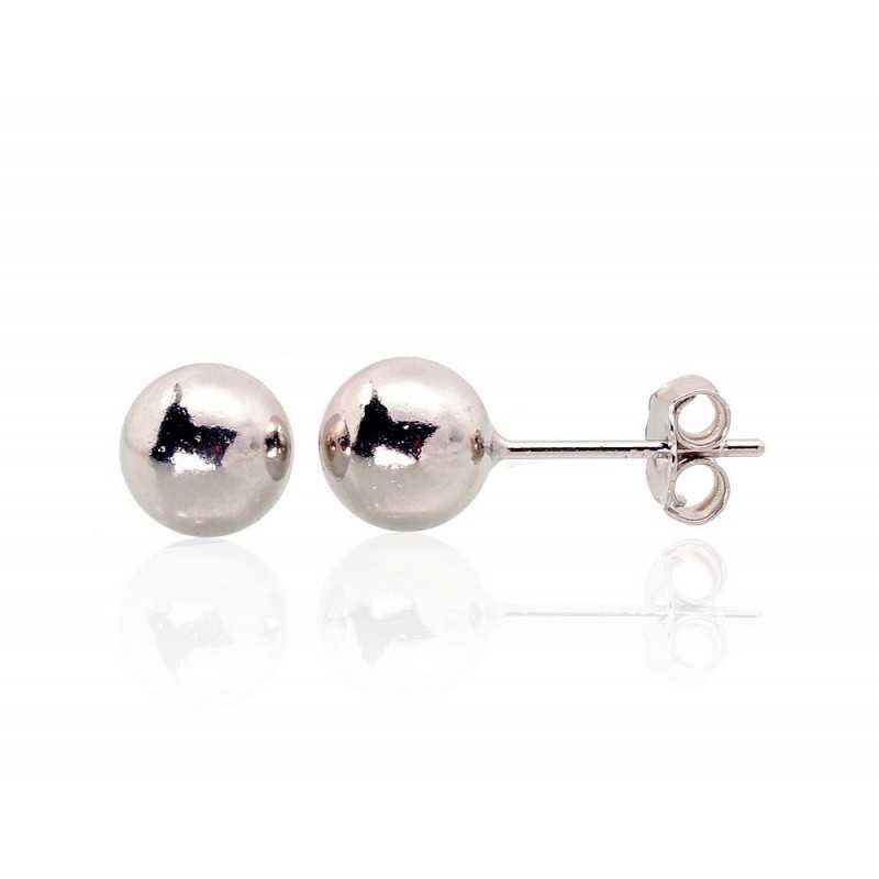 925° Silver Stud Earrings, Silver, No stone, 2203475(PRh-Gr)