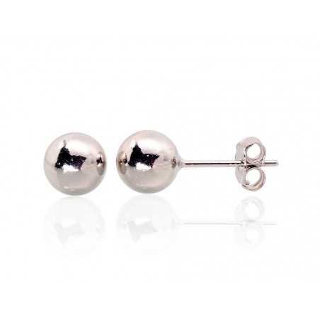 925° Silver Stud Earrings, Silver, No stone, 2203475(PRh-Gr)