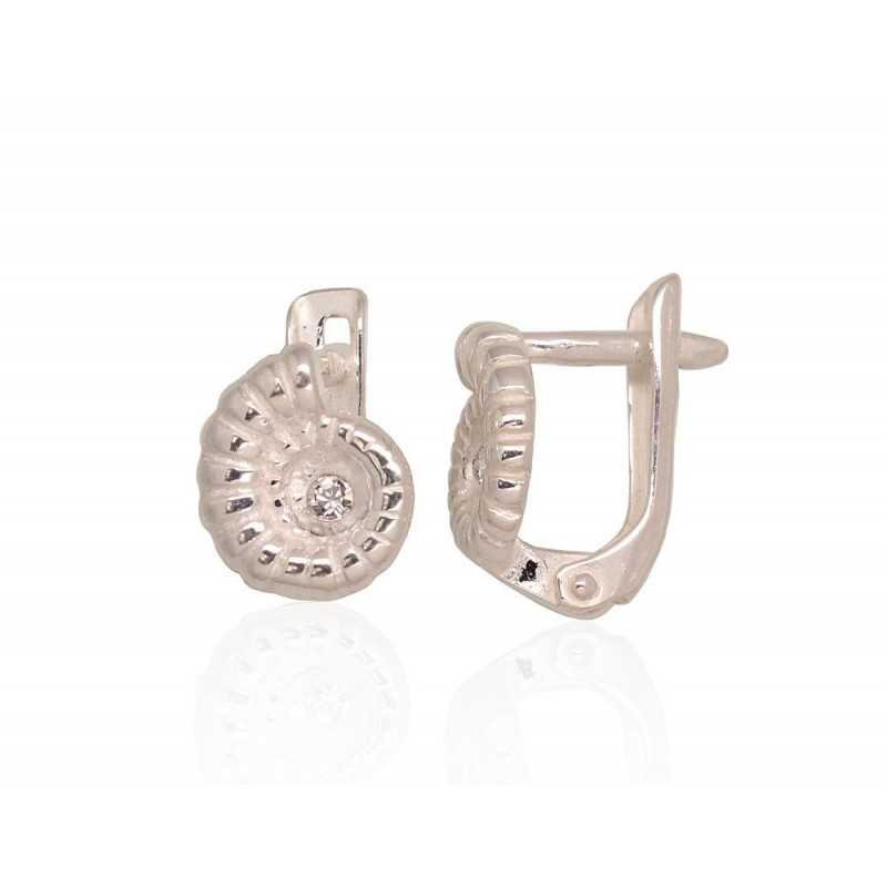 925°, Silver earrings with english lock, Swarovski crystals , 2203559_SV