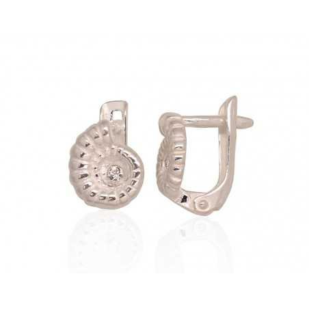 925°, Silver earrings with english lock, Swarovski crystals , 2203559_SV