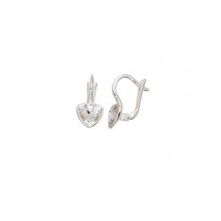 925°, Silver earrings with english lock, Crystals , 2203613_SV