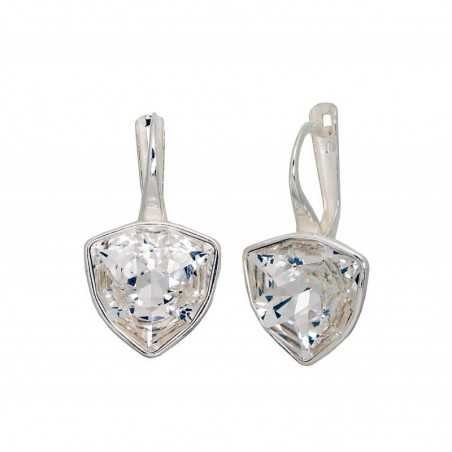 925°, Silver earrings with english lock, Crystals , 2203614_SV
