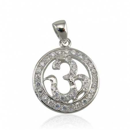 925° Silver pendant, Type: Women, Stone: Zirkons , 2300350(PRh-Gr)_CZ