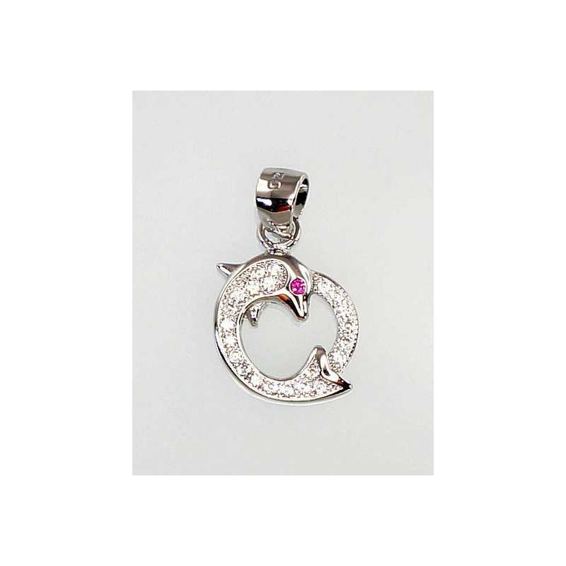 925° Silver pendant, Type: Women, Stone: Zirkons , 2300596(PRh-Gr)_CZ+CZ-RO
