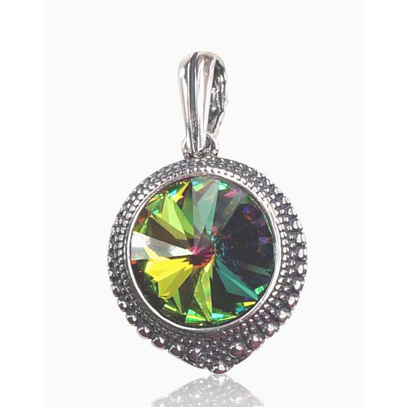 925° Silver pendant, Type: Women, Stone: Swarovski crystals , 2300683(POx-Bk)_SV-MIXG