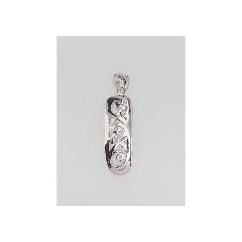 925° Silver pendant, Type: Women, Stone: Zirkons , 2300901(PRh-Gr)_CZ