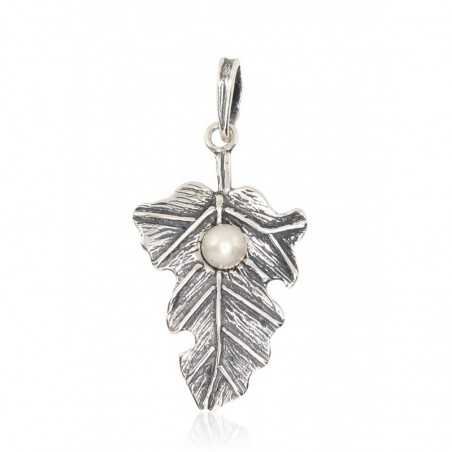 925° Silver pendant, Type: Women, Stone: Fresh-water Pearl , 2301286(POx-Bk)_PE