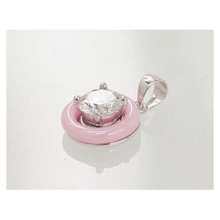925° Silver pendant, Type: Women, Stone: Zirkons , Jewelery ceramics , 2301431(PRh-Gr)_CZ+CM-PI